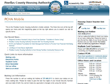 Tablet Screenshot of pinellashousing.com